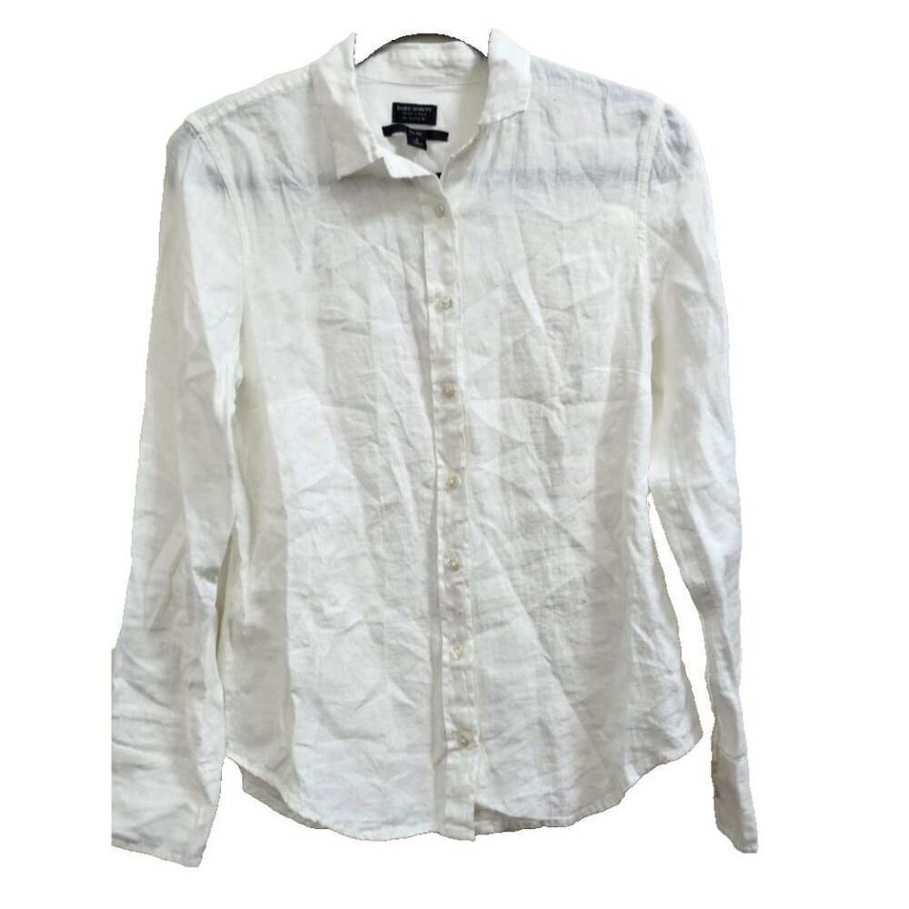 BAIRD McNUTT IRISH LINEN for J.CREW Wren Slim Shirt Size 2 - Picture 3 of 13